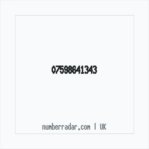 Reverse number check for +44 7598 641343 — who called me?