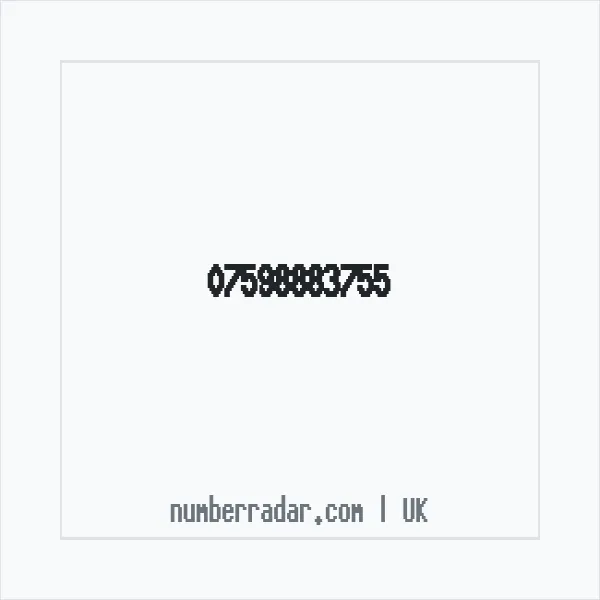 Reverse number check for +44 7598 883755 — who called me?