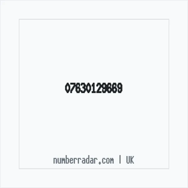 Reverse number check for +44 7630 129669 — who called me?