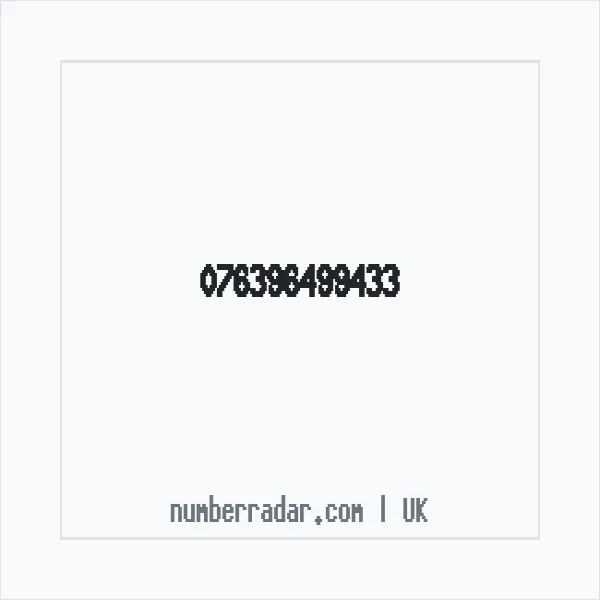 Reverse number check for +44 (7639) 649-943 — who called me?