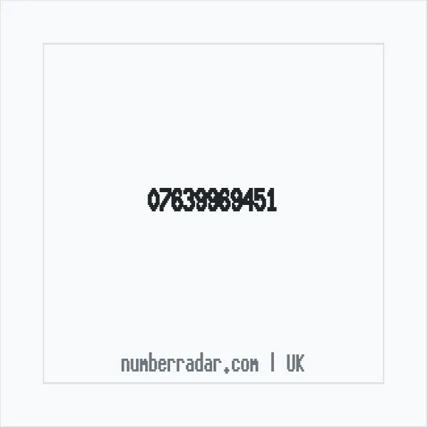 Reverse number check for +44 7639 969451 — who called me?