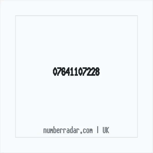 Reverse number check for +44 7641 107228 — who called me?