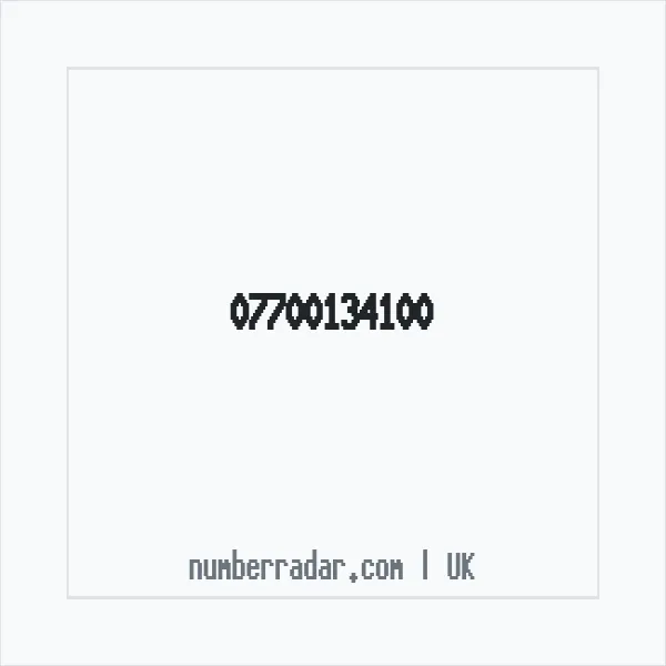Reverse number check for +44 7700 134100 — who called me?