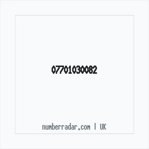 Reverse number check for +44 7701 030082 — who called me?
