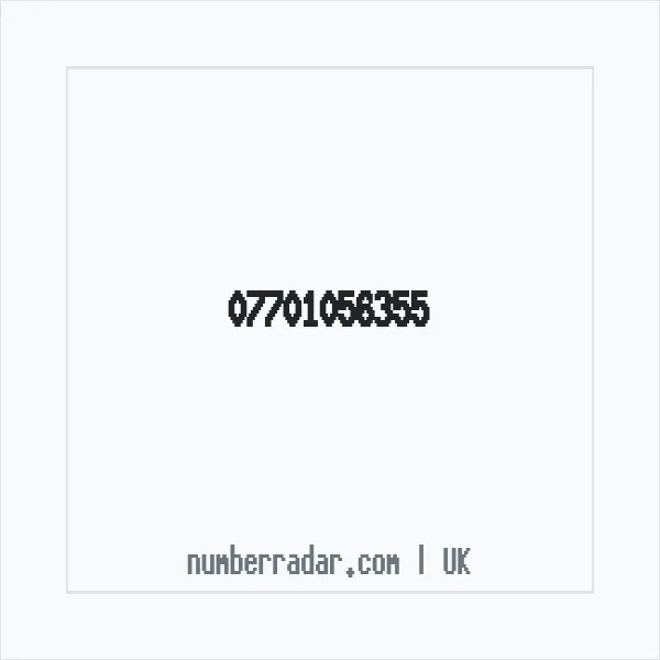 Reverse number check for +44 7701 056355 — who called me?