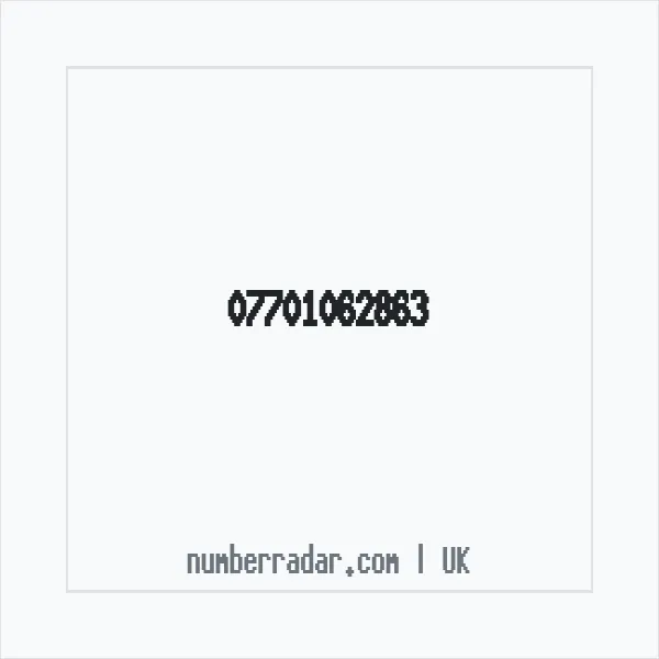 Reverse number check for +44 7701 062863 — who called me?