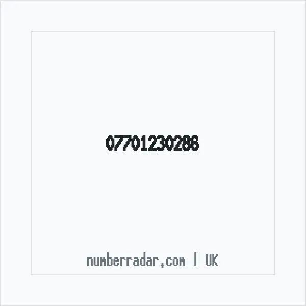 Reverse number check for +44 7701 230286 — who called me?