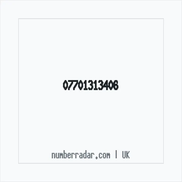 Reverse number check for +44 7701 313406 — who called me?