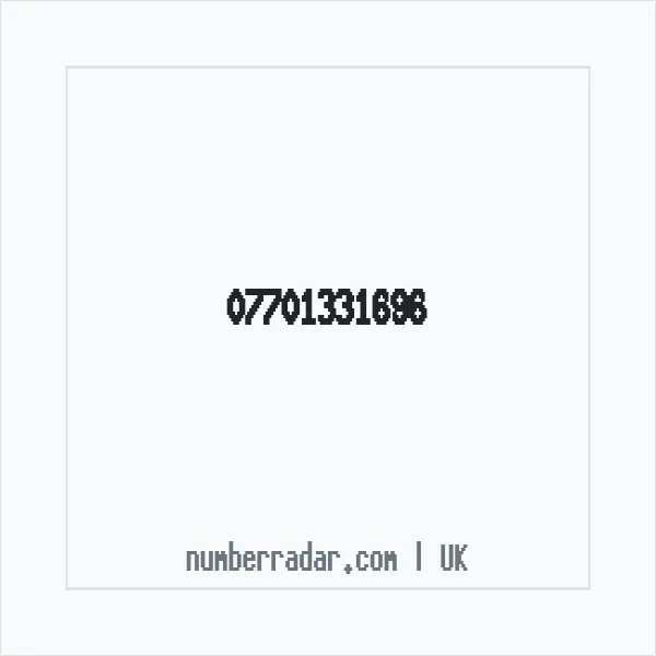 Reverse number check for +44 7701 331696 — who called me?