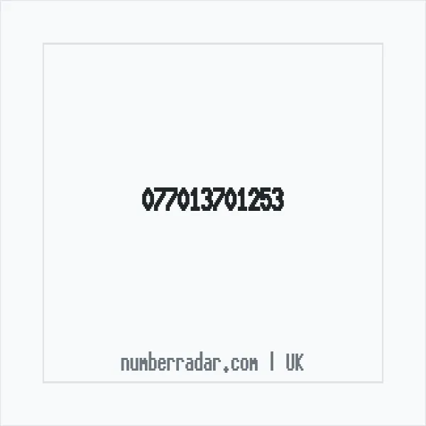 Reverse number check for +44 (7701) 370-125 — who called me?