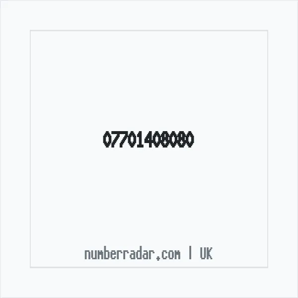 Reverse number check for +44 7701 408080 — who called me?