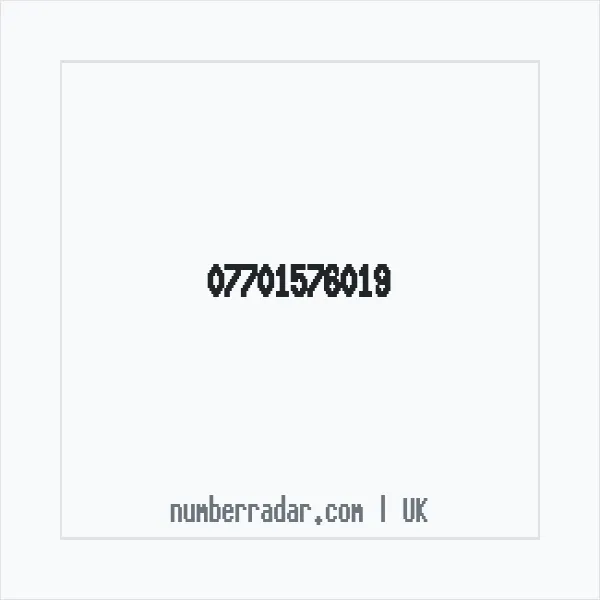 Reverse number check for +44 7701 576019 — who called me?