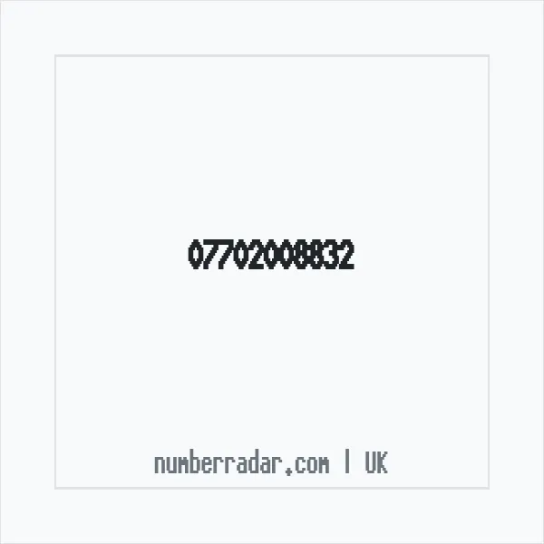 Reverse number check for +44 7702 008832 — who called me?