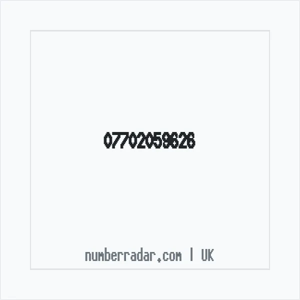 Reverse number check for +44 7702 059626 — who called me?