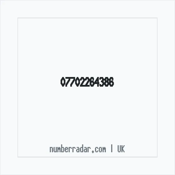 Reverse number check for +44 7702 264386 — who called me?