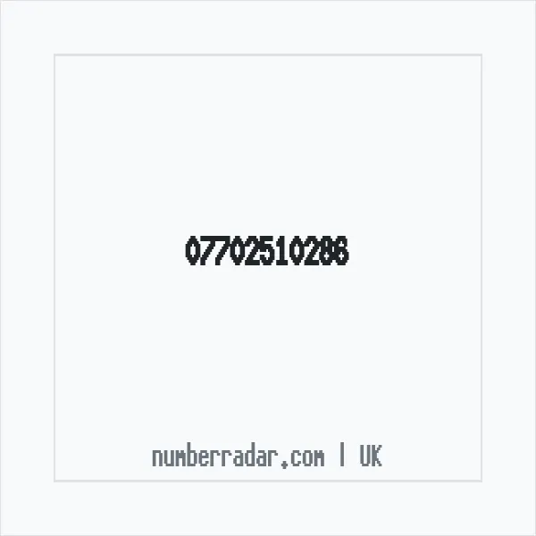 Reverse number check for +44 7702 510286 — who called me?