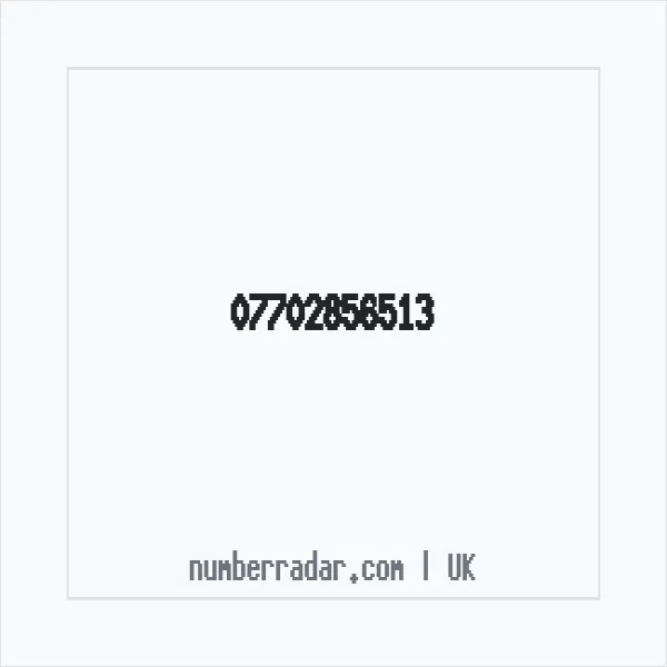 Reverse number check for +44 7702 856513 — who called me?