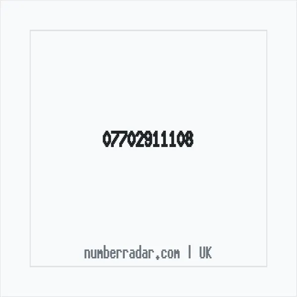 Reverse number check for +44 7702 911108 — who called me?