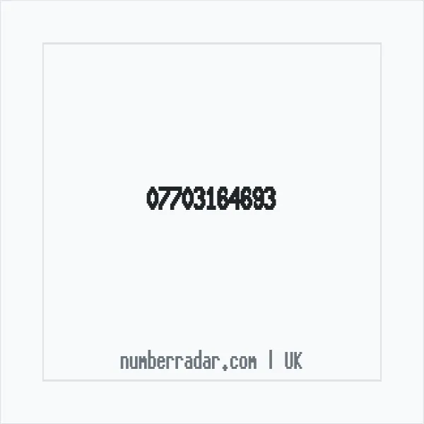 Reverse number check for +44 7703 164693 — who called me?