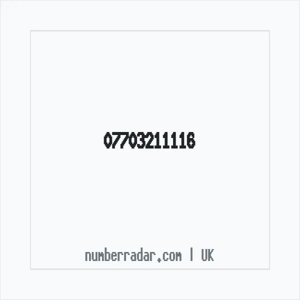 Reverse number check for +44 7703 211116 — who called me?