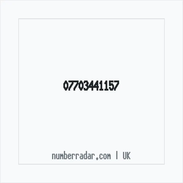 Reverse number check for +44 7703 441157 — who called me?