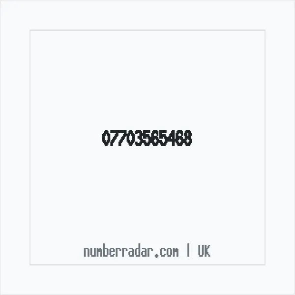 Reverse number check for +44 7703 565468 — who called me?