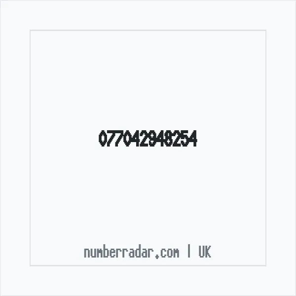 Reverse number check for +44 (7704) 294-825 — who called me?