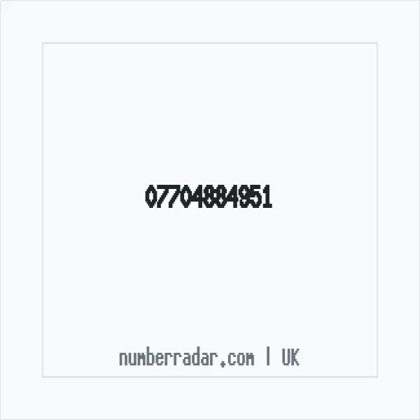 Reverse number check for +44 7704 884951 — who called me?
