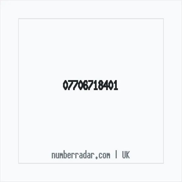 Reverse number check for +44 7706 718401 — who called me?