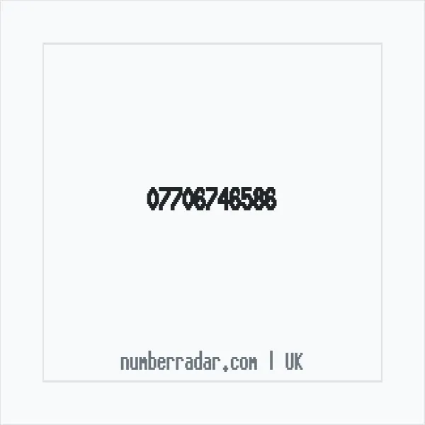 Reverse number check for +44 7706 746586 — who called me?
