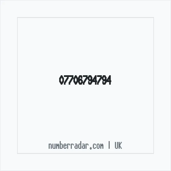 Reverse number check for +44 7706 794794 — who called me?