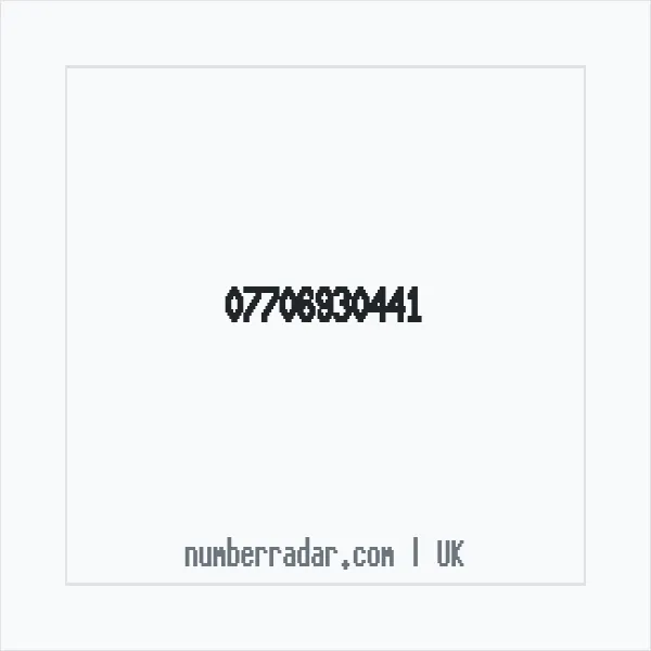 Reverse number check for +44 7706 930441 — who called me?