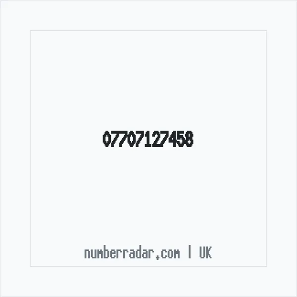 Reverse number check for +44 7707 127458 — who called me?