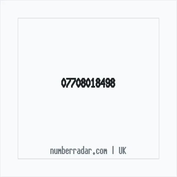 Reverse number check for +44 7708 018498 — who called me?