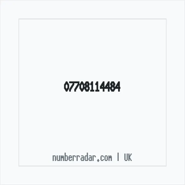 Reverse number check for +44 7708 114484 — who called me?