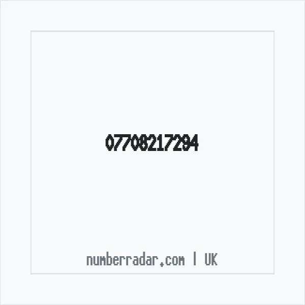 Reverse number check for +44 7708 217294 — who called me?