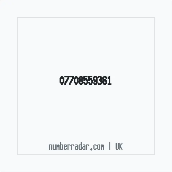 Reverse number check for +44 7708 559361 — who called me?