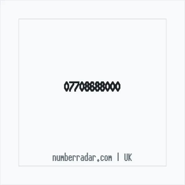 Reverse number check for +44 7708 688000 — who called me?