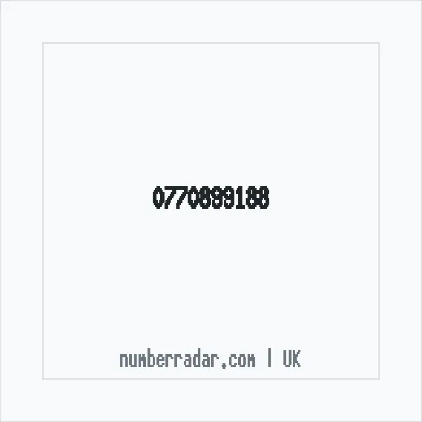 Reverse number check for +44 770899188 — who called me?