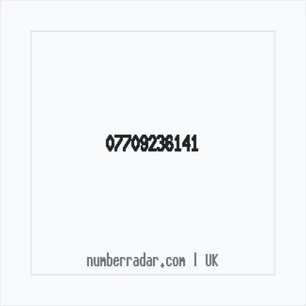 Reverse number check for +44 7709 236141 — who called me?