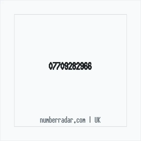 Reverse number check for +44 7709 282966 — who called me?