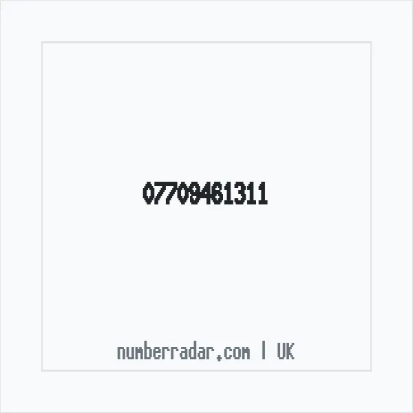 Reverse number check for +44 7709 461311 — who called me?