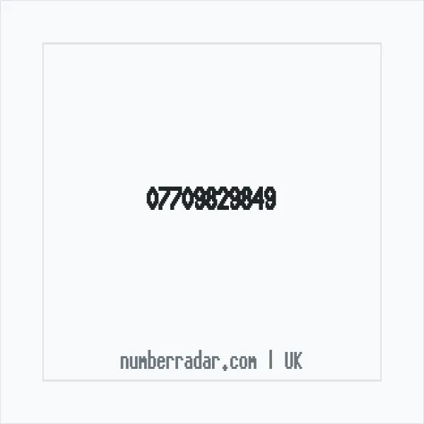 Reverse number check for +44 7709 829849 — who called me?