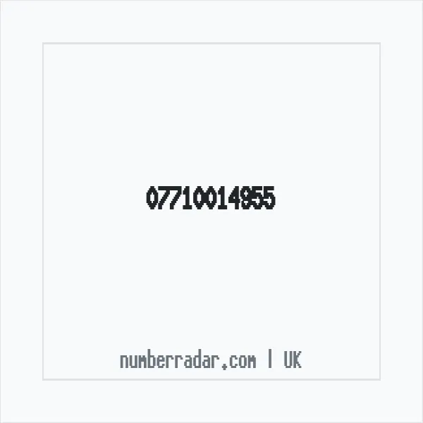 Reverse number check for +44 7710 014955 — who called me?