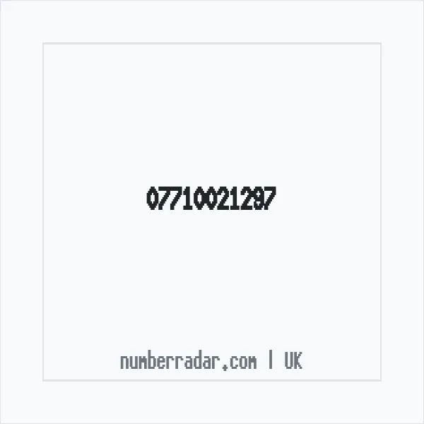 Reverse number check for +44 7710 021297 — who called me?