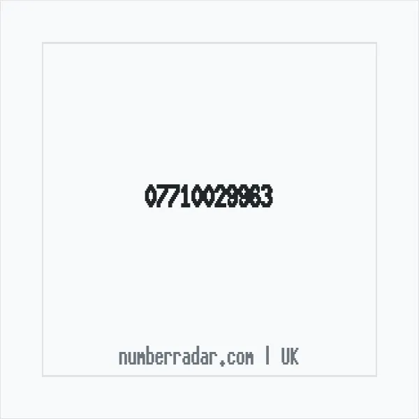 Reverse number check for +44 7710 029963 — who called me?