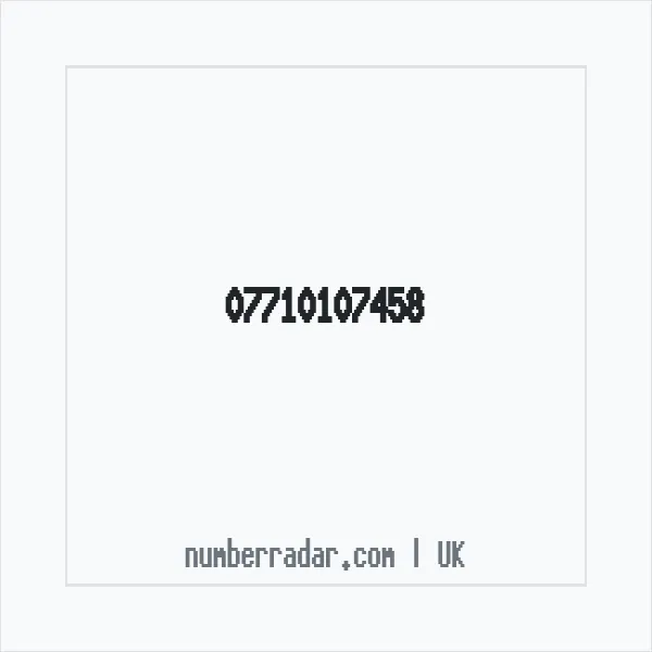 Reverse number check for +44 7710 107458 — who called me?