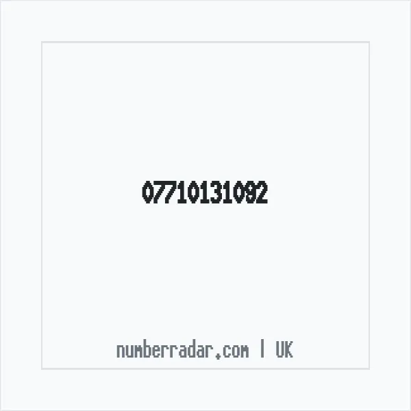 Reverse number check for +44 7710 131092 — who called me?