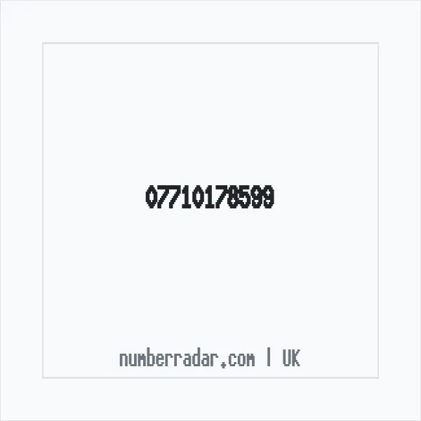Reverse number check for +44 7710 178599 — who called me?