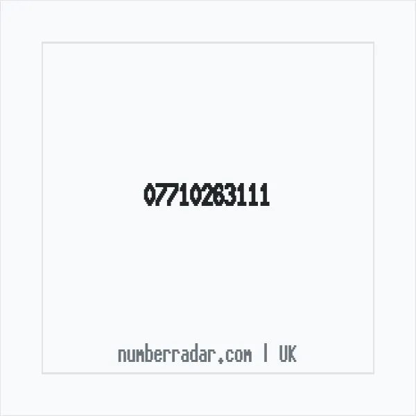 Reverse number check for +44 7710 263111 — who called me?